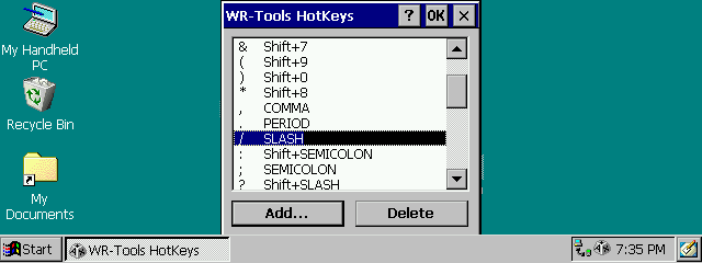 Настройки WR-Tools Hotkeys